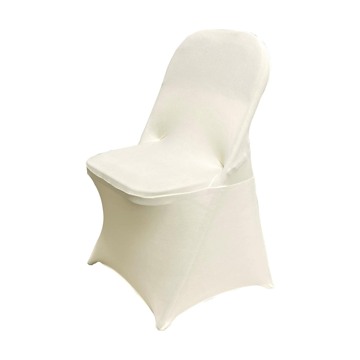 HAINARverS Stretch Spandex Folding Chair Covers 30PCS Ivory