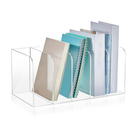 Acrylic Magazine File Holder / 14.2 x 7.2 x 6.5 / Classic / Clear