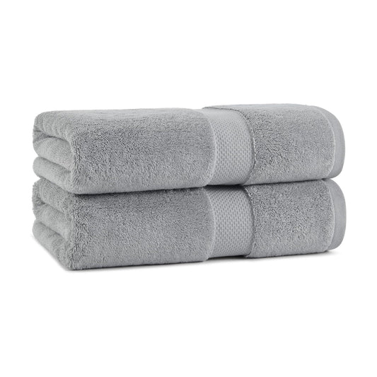 Aston & Arden Luxury Egyptian Cotton Bath Towels, Pack of 2, 600 GSM Plush Soft Absorbent Bathroom Towels for Spa or