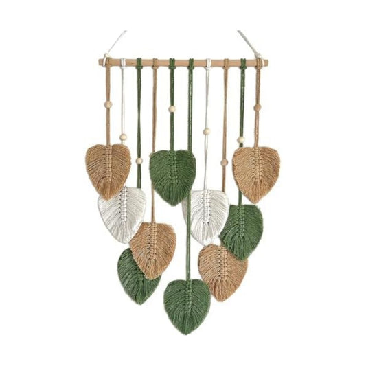 Macrame Wall Hanging / Green / 15.7 x 36