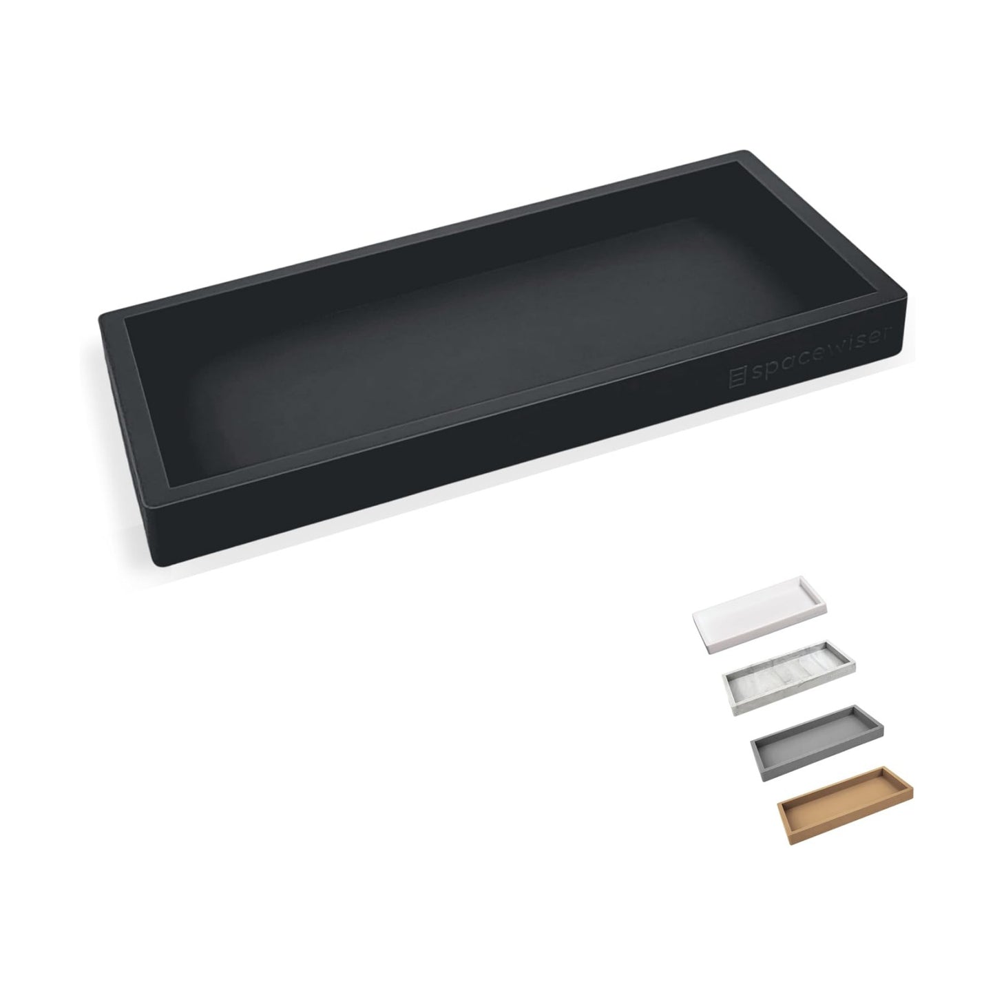 Silicone Tray / Bathroom Trays / Black / Small 7.7