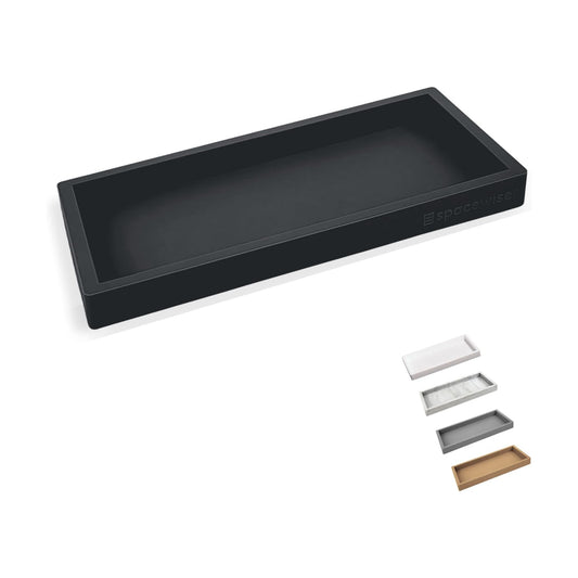 Silicone Tray / Bathroom Trays / Black / Small 7.7