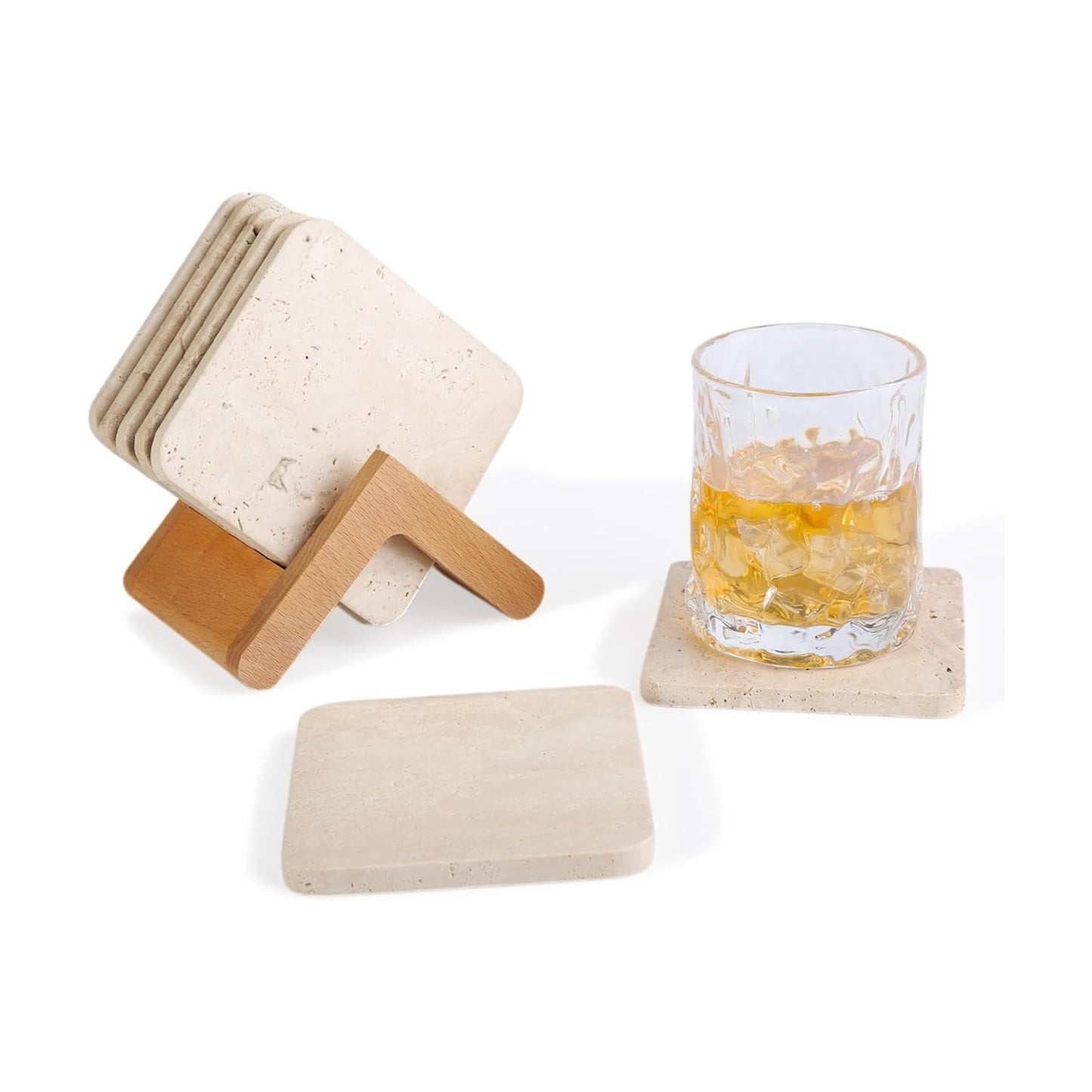 Holder for Drinks / Beige / Set of 5
