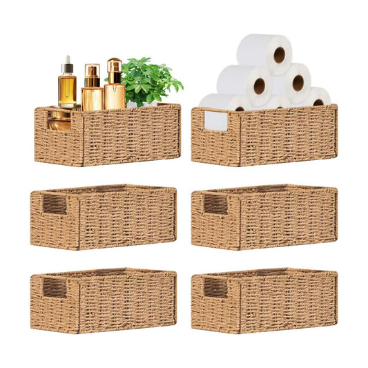 Small Wicker Baskets / Beige / Set of 6