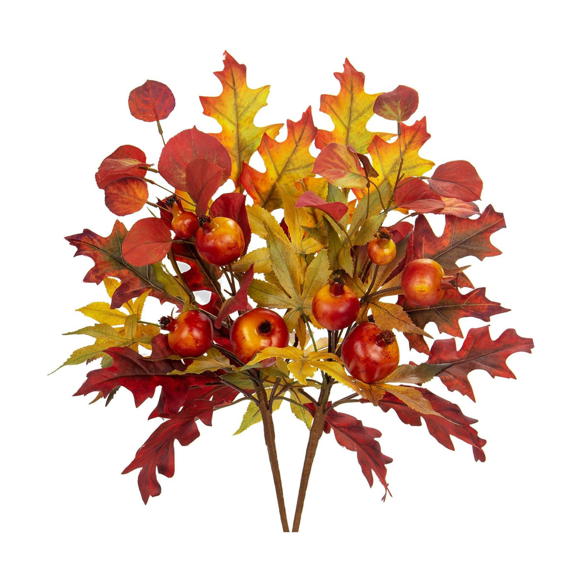 Briful 2-Pack 19-Inch Artificial Fall Stems with Pomegranates