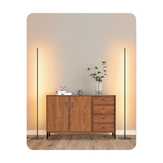 Minimalist Dimmable Tall Light / Black / Set of 2