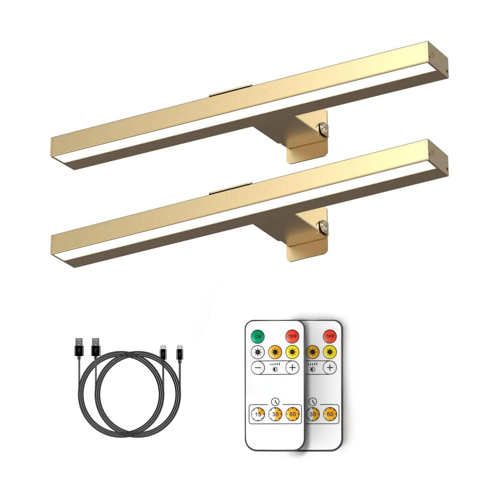 MIOBLUE Rechargeable Picture Lights with Remote, 16" Battery Operated Painting Light Display Lamp with 3 Lighting