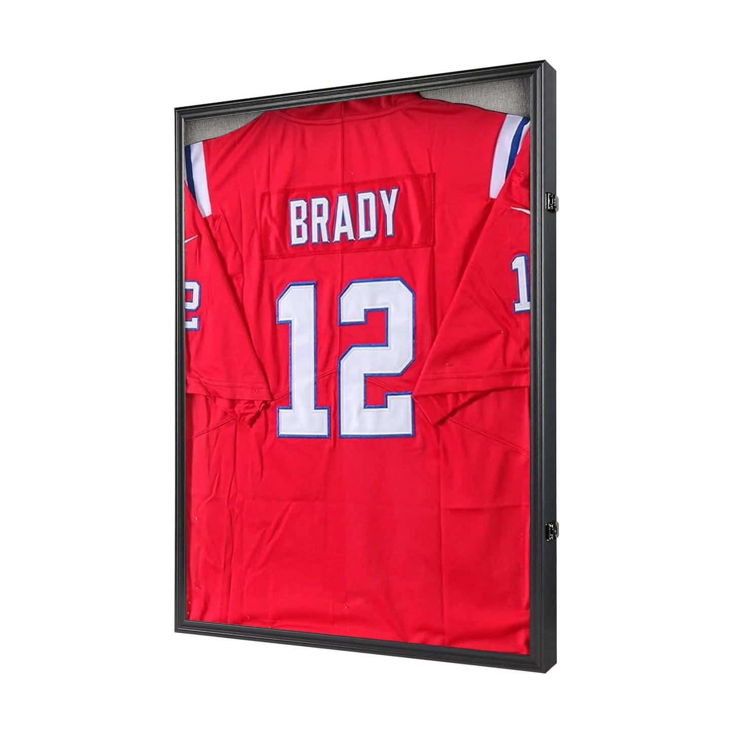 Grintus Jersey Frame Display Case, Large Linen Black Jersey Shadow Box,1P | Wall Mount, Large Jersey Shadow Box, Black