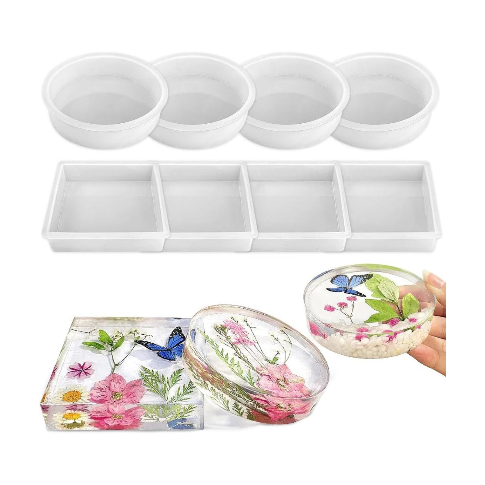 Deep Coaster Molds / Set of 8