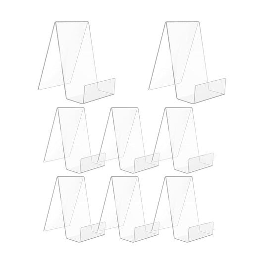 Acrylic Book Display Stand Easel / Clear / Set of 8