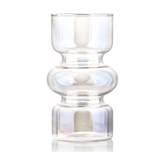 Glass Hydroponic Vase / Rainbow / 7 Inch
