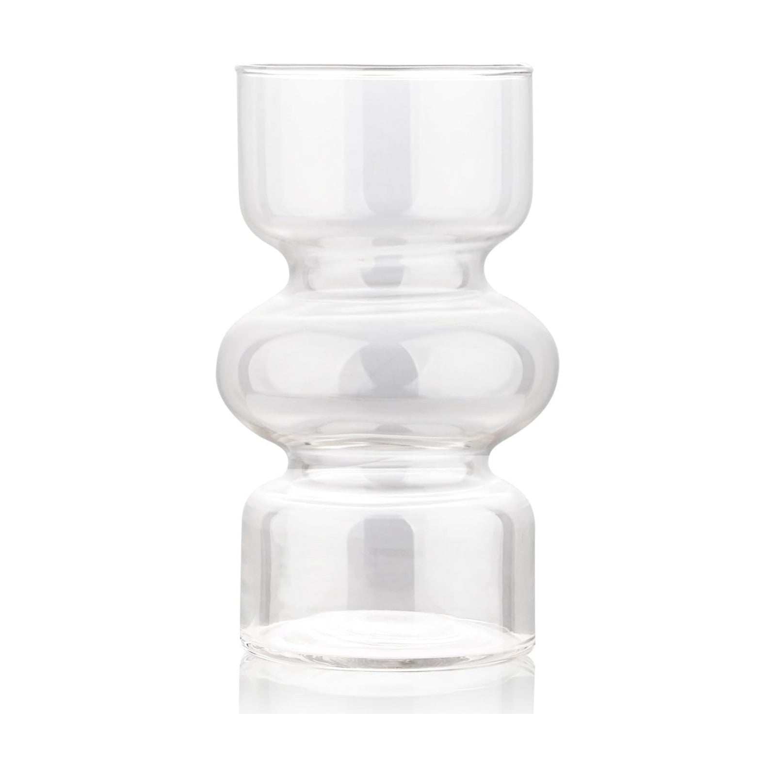 Glass Hydroponic Vase / Clear / 7 Inch