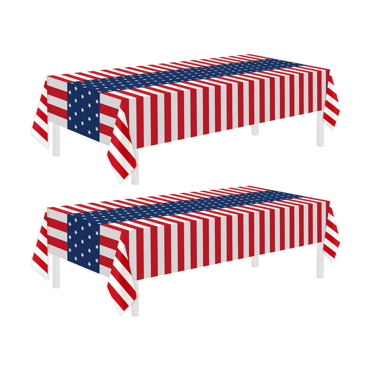 2 Pack Patriotic Tablecloths,Patriotic Decorations,American Flag Tablecloth
