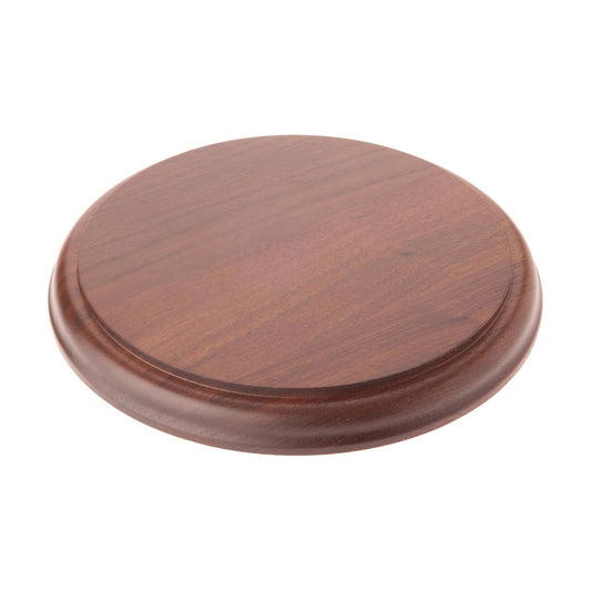 Solid Walnut Round Wood Display Base