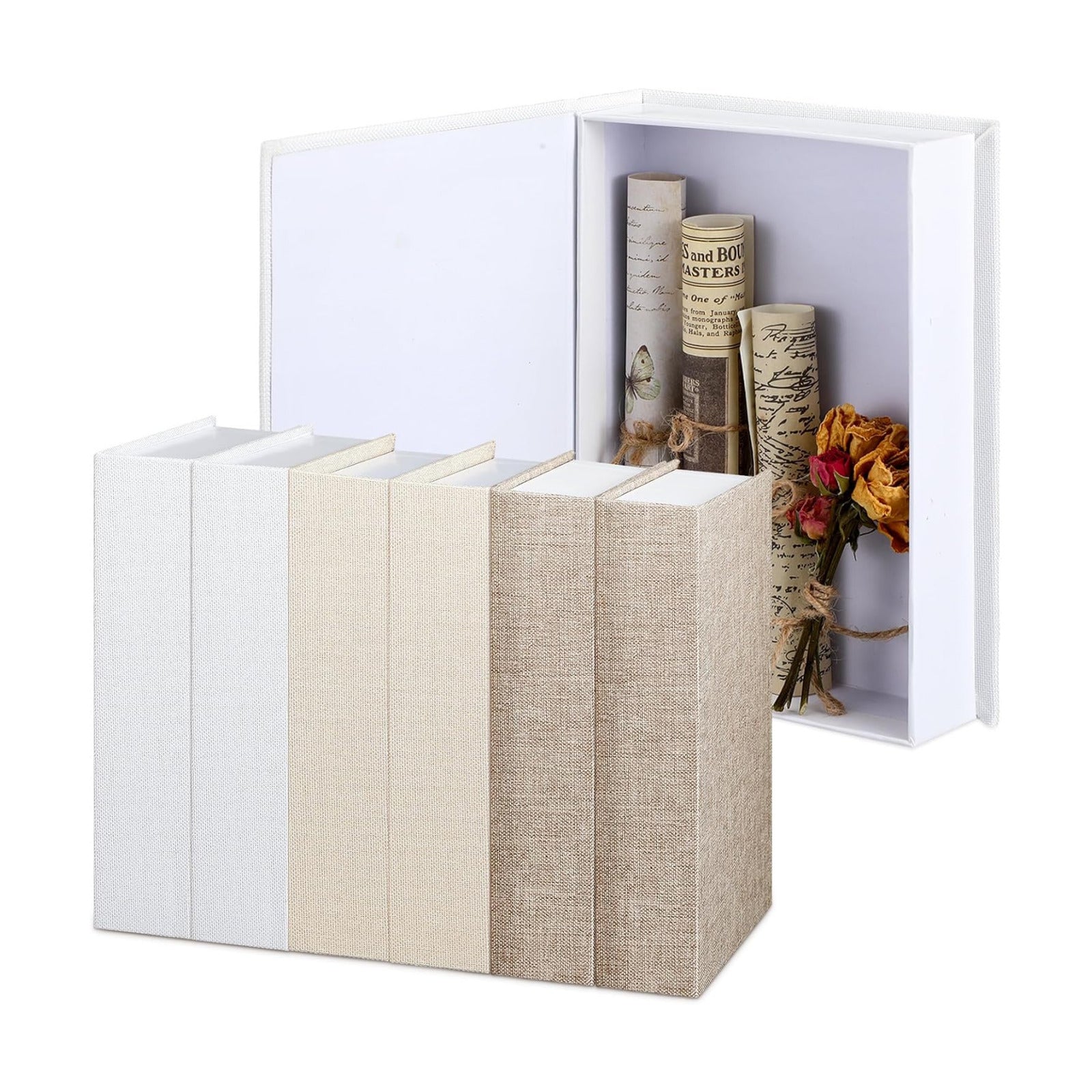 Faux Decorative Books Set / Multicolor / Set of 6