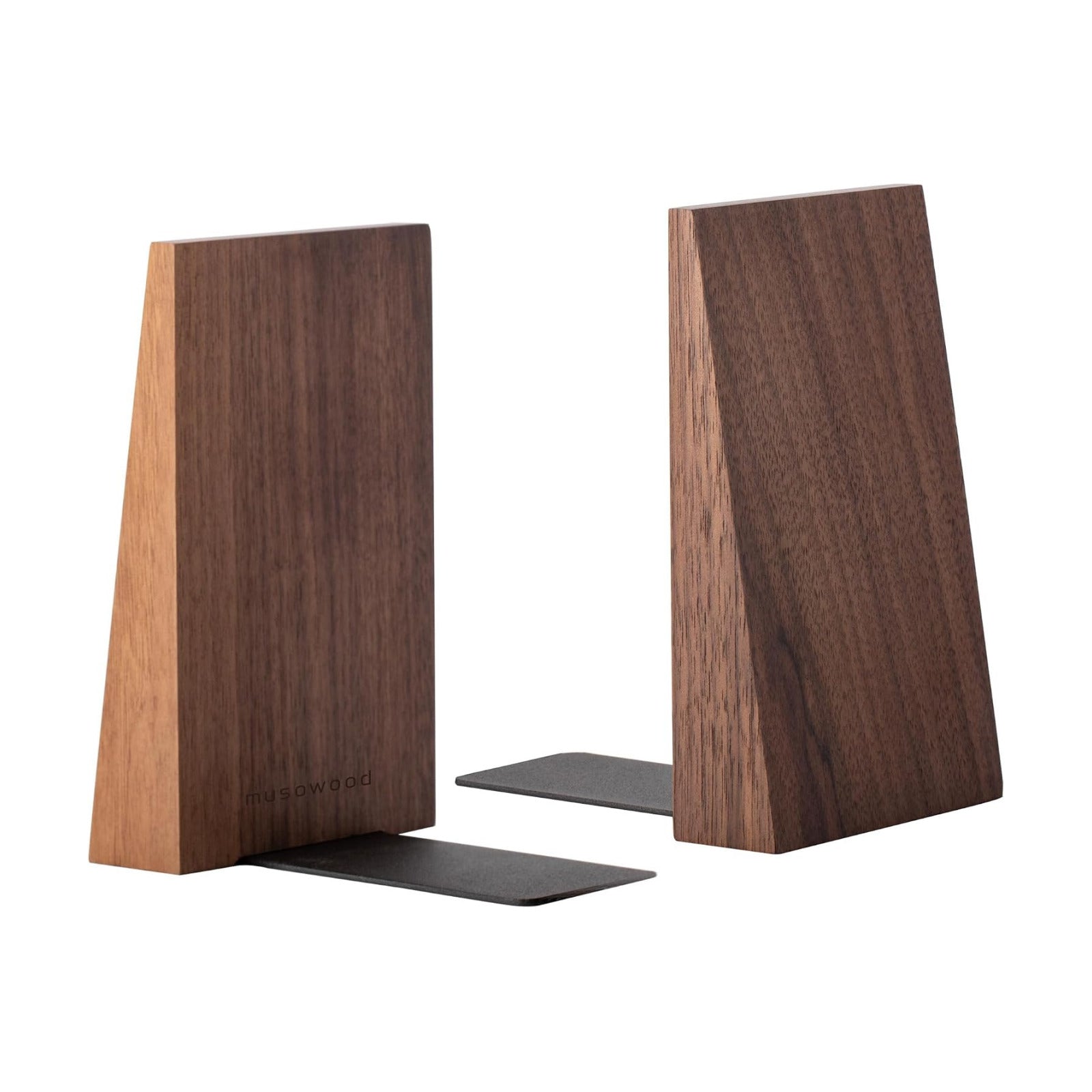 Thickened Wooden Bookends for Heavy Books / Walnut Wood