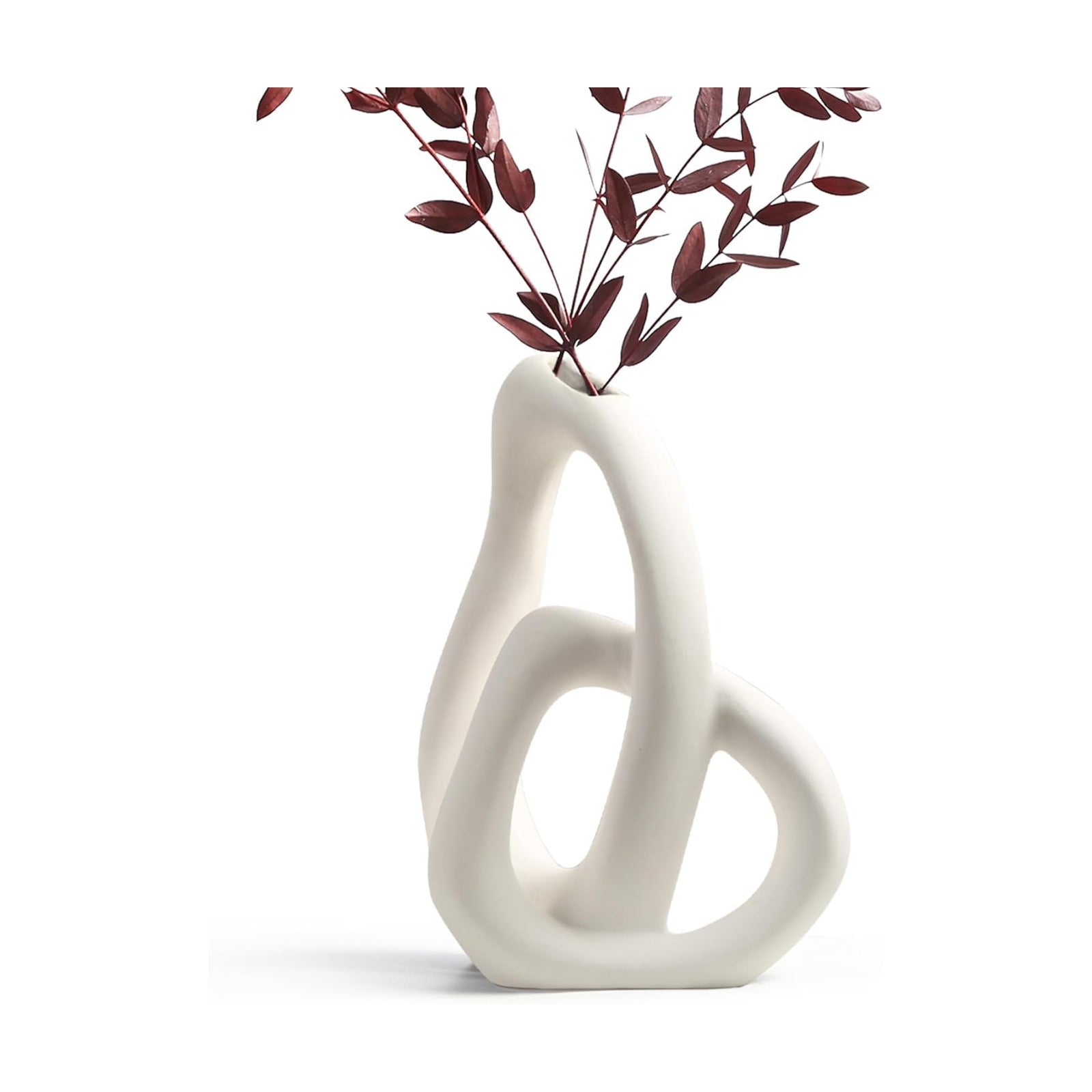 Modern Ceramic Flower Vases / White