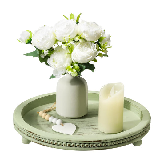 Handmade Wooden Decorative Tray / Sage