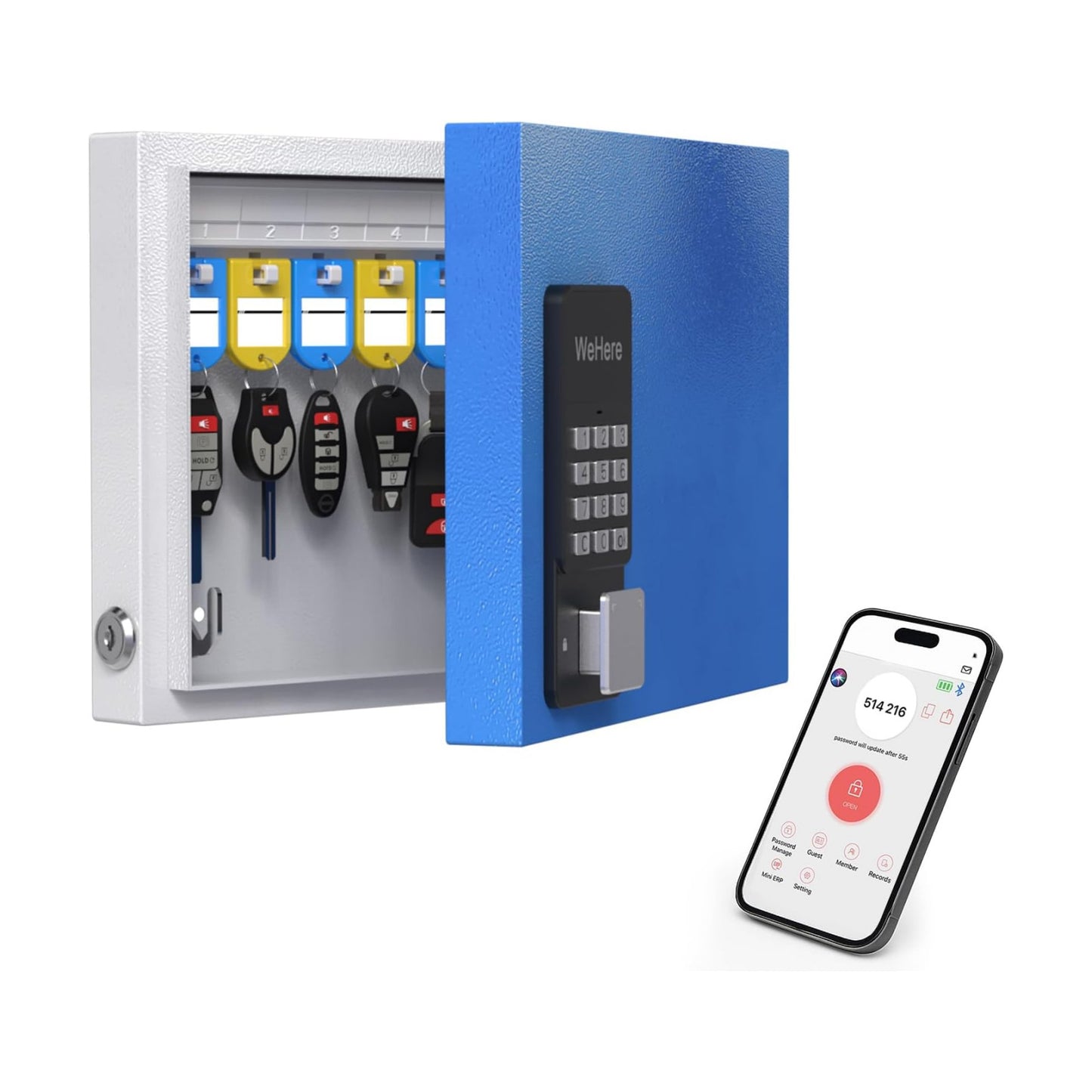 Key Organizer box / APP Bluetooth/One Time Password Share/Wi-Fi Remote