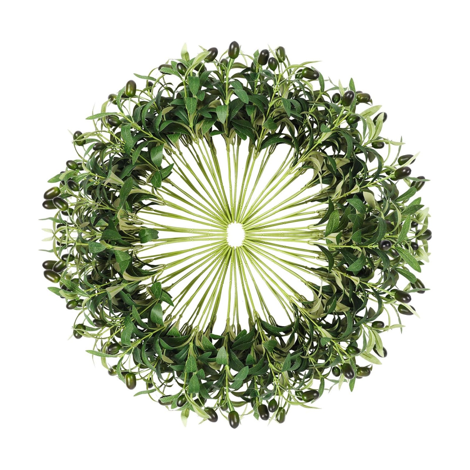 Faux Olive Leaves Stems 10" Tall Artificial Plants Olive Tree Branches for Small / 10in / Set of 50