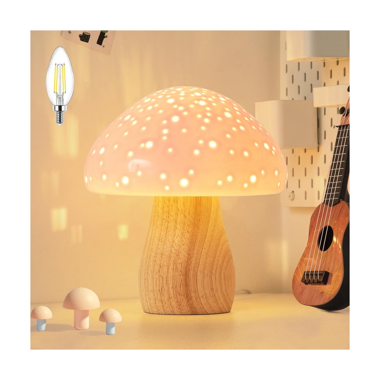 Vintage Night Light / Pink