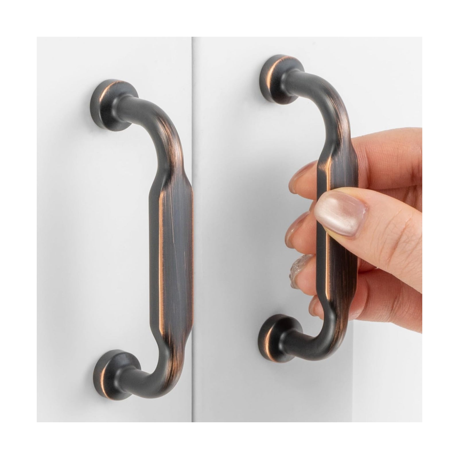 Cabinet Pulls Brushed Bronze Cabinet / 3" Hole Centers / Classic / Oil Rubbed Bronze / 3 Inch