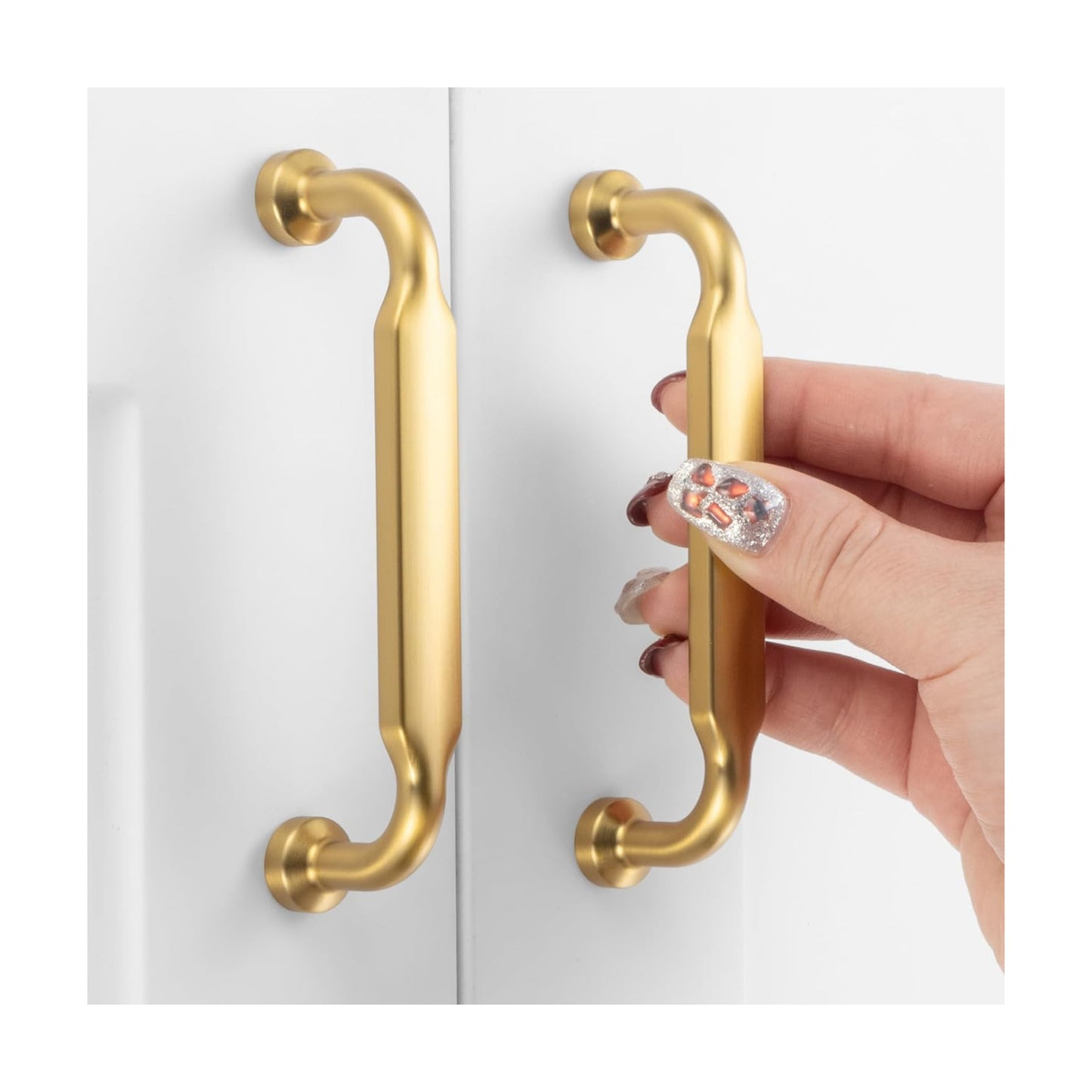 3-3/ Hole Centers / 3-3/4" Hole Centers / Classic / Brushed Gold / 4 Inch