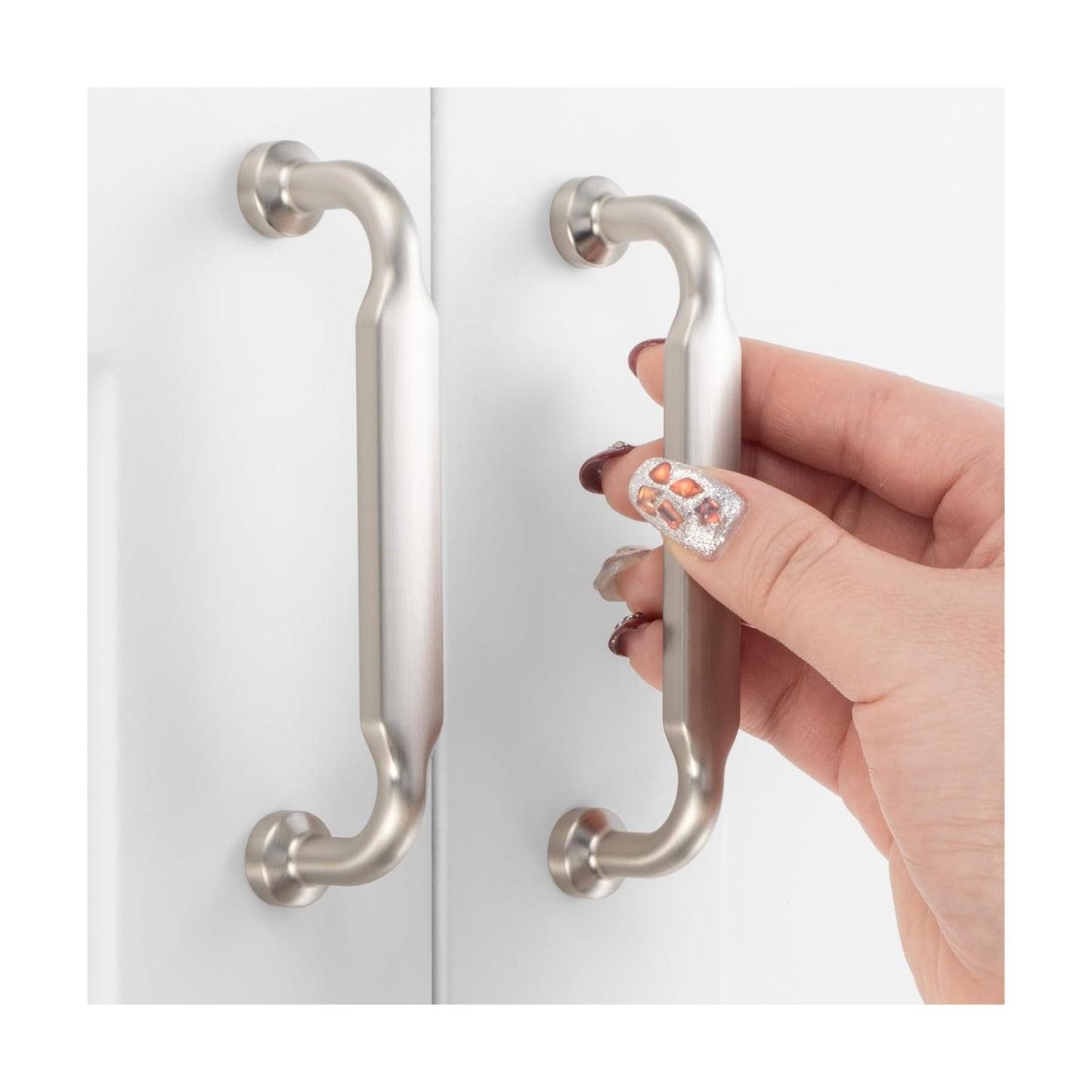 3-3/ Hole Centers / 3-3/4" Hole Centers / Classic / Brushed Nickel / Silver