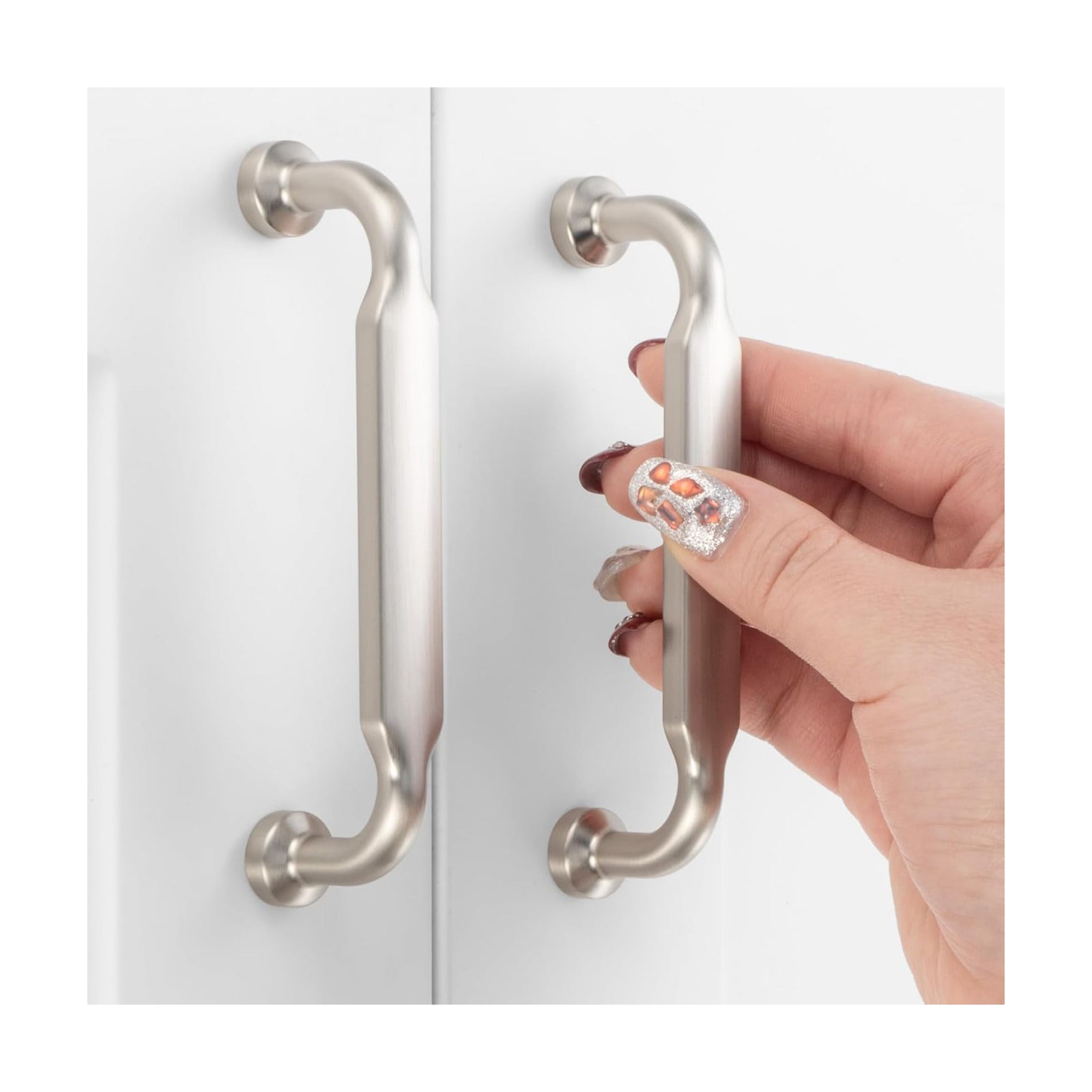 3-3/ Hole Centers / 3-3/4" Hole Centers / Classic / Brushed Nickel / Silver