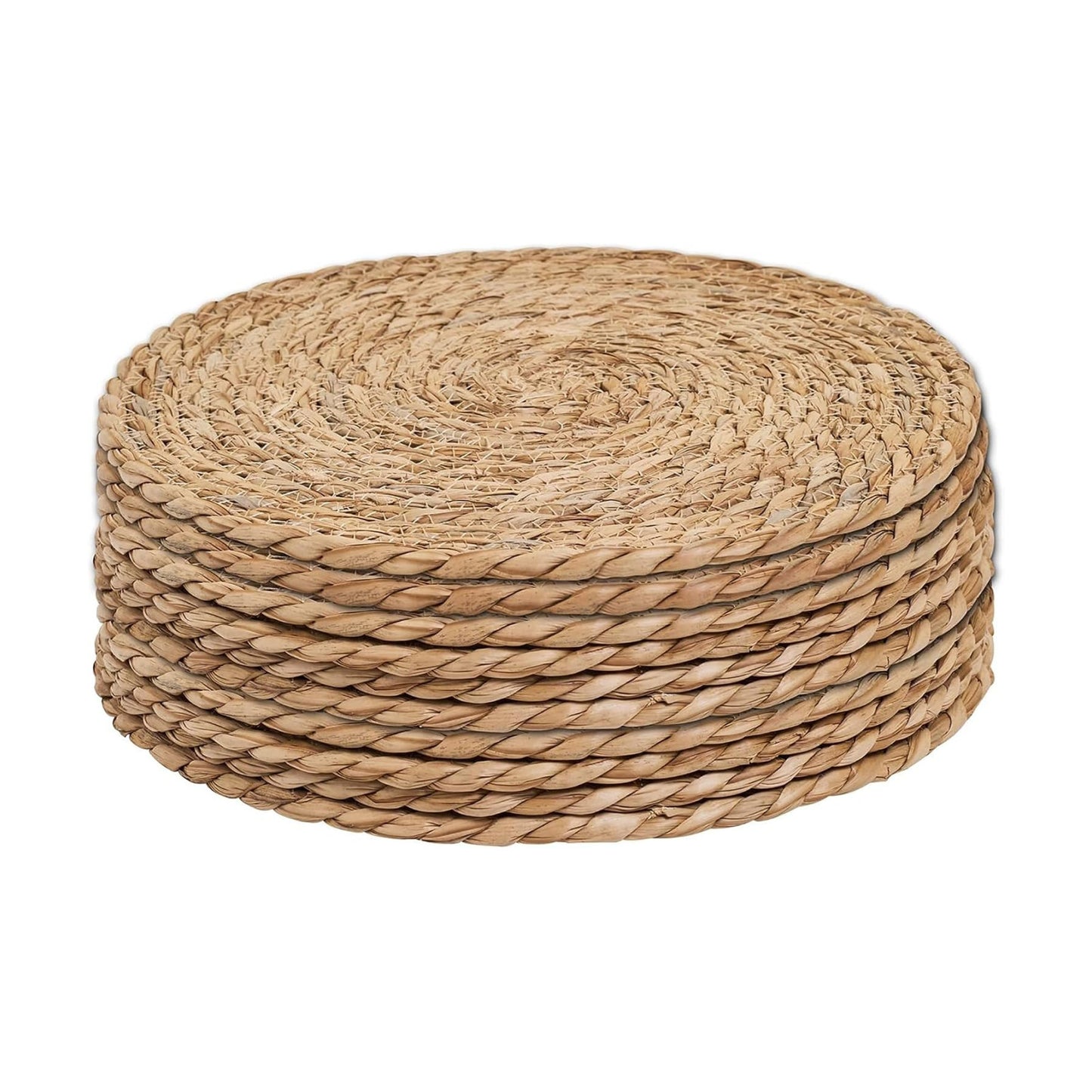 13.5'' Round Woven Placemats Set of 10, Boho Rattan Chargers for Dinner Plates, Round Rattan Placemats,for Dining