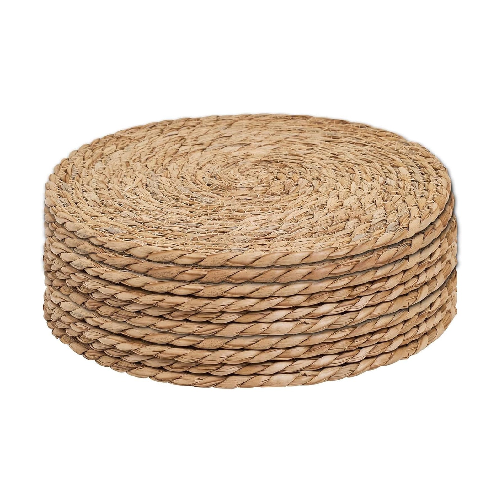 13.5'' Round Woven Placemats Set of 10, Boho Rattan Chargers for Dinner Plates, Round Rattan Placemats,for Dining