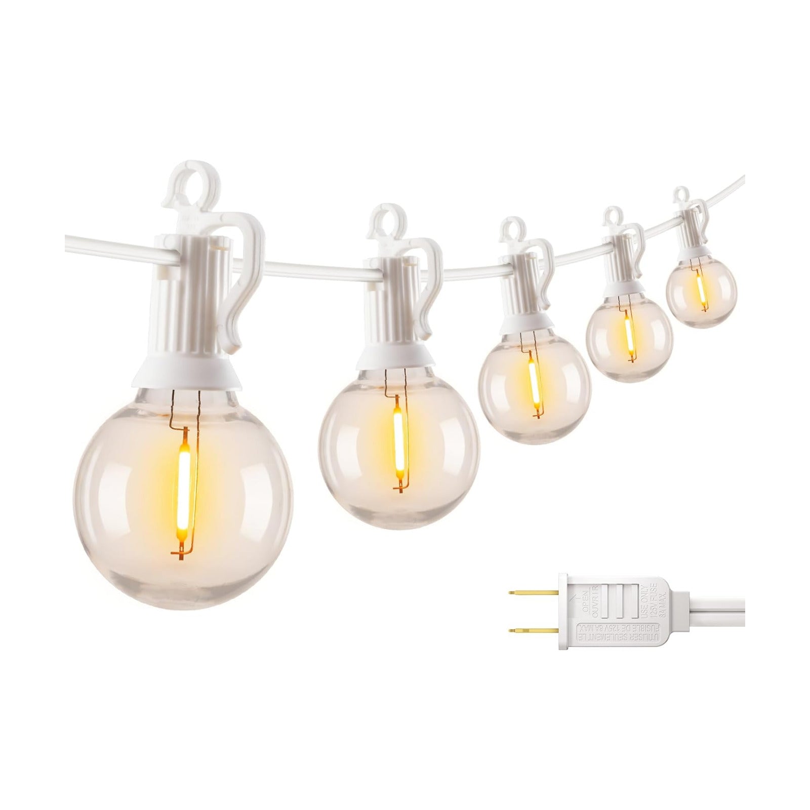 Brightown Outdoor String Lights, 69FT G40 LED IP65 Waterproof Patio Lights
