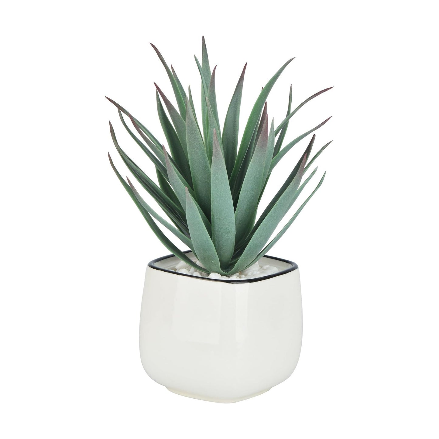 Small Fake Plants Mini Succulent Agave Faux Plants Indoor for Boho Bathroom Decor