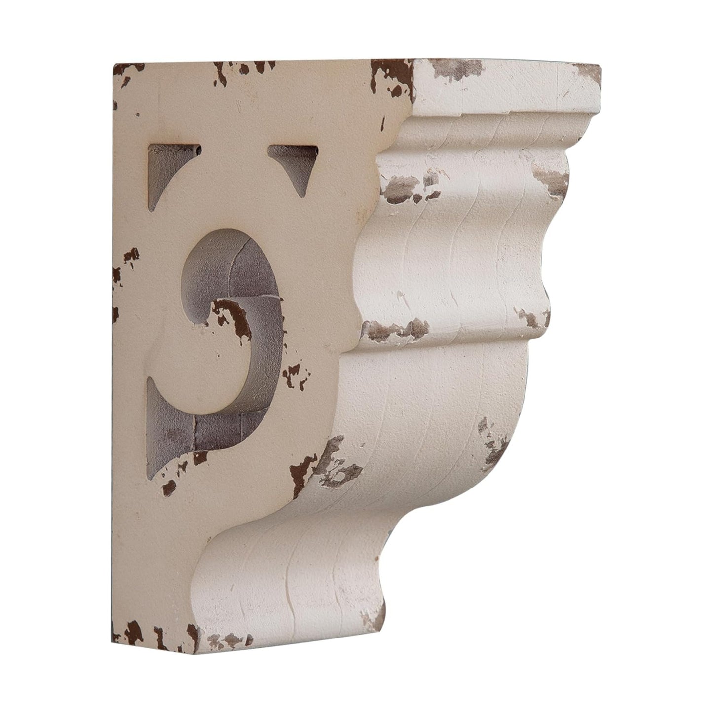 Decorative Shelf Brackets Rustic Shelf Farmhouse Decor / White