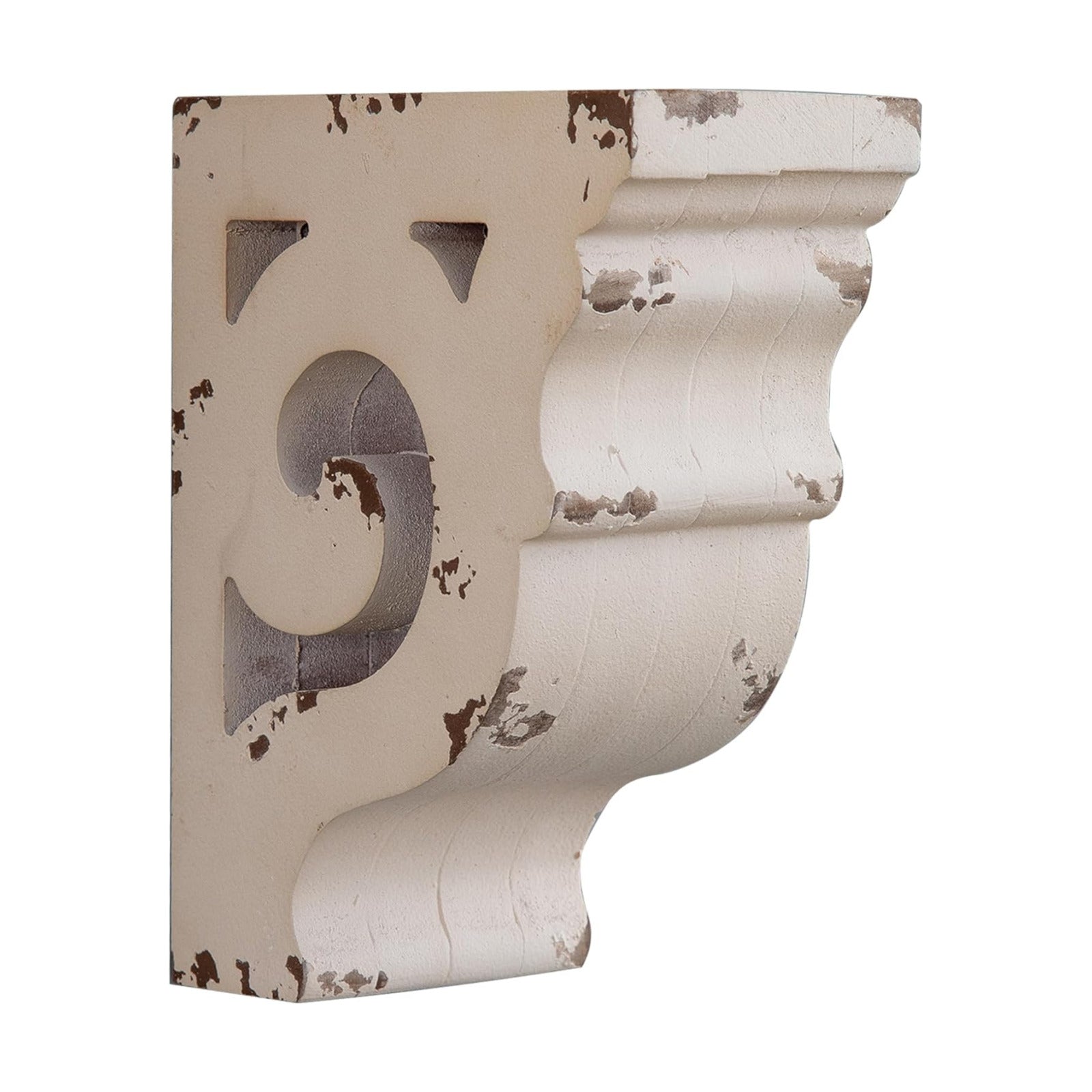 Decorative Shelf Brackets Rustic Shelf Farmhouse Decor / White