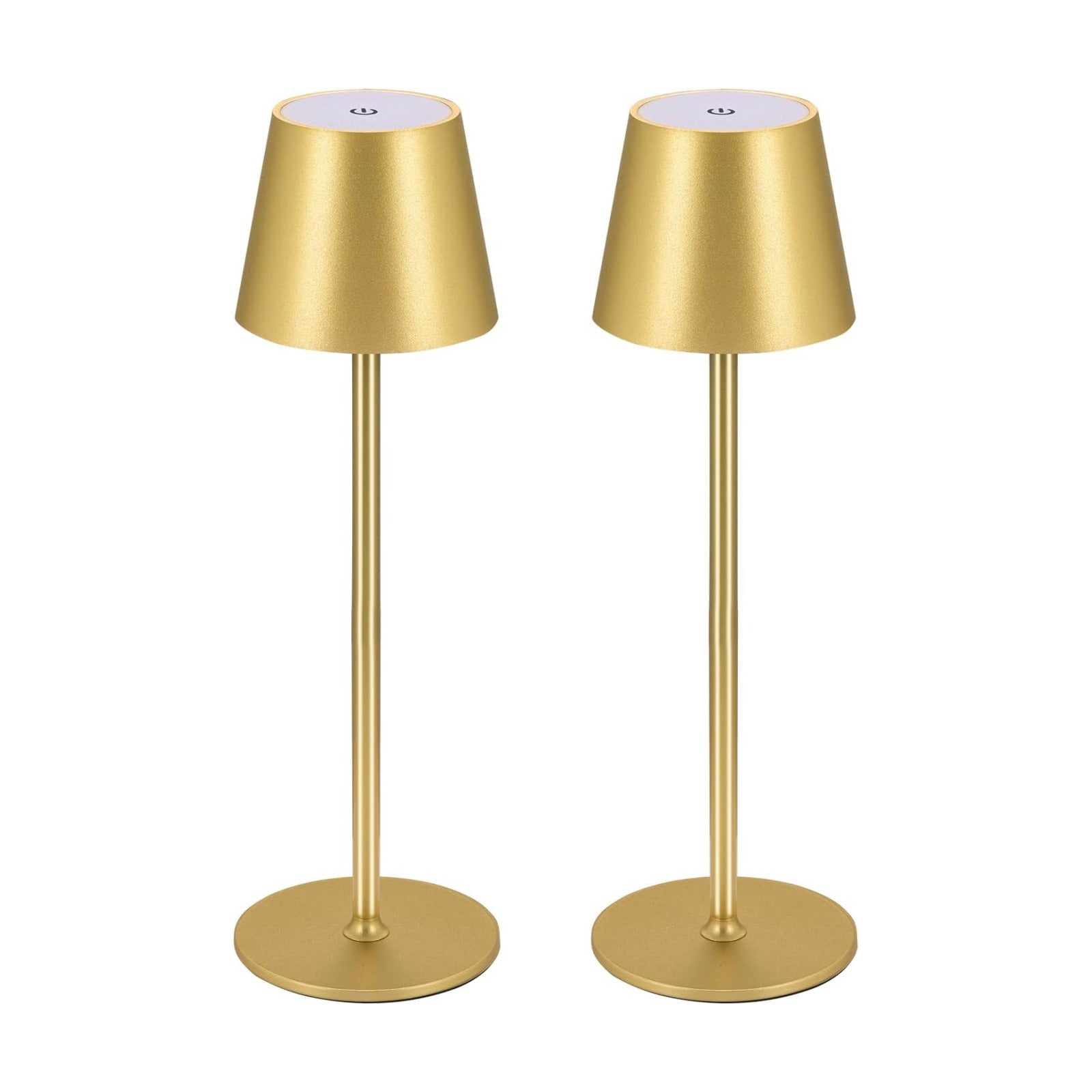 BGFHome 2 Pack Cordless Table Lamp LED Desk Lamps, 5000mAh Battery Operated, Rechargeable Touch Night Light, 3 Color