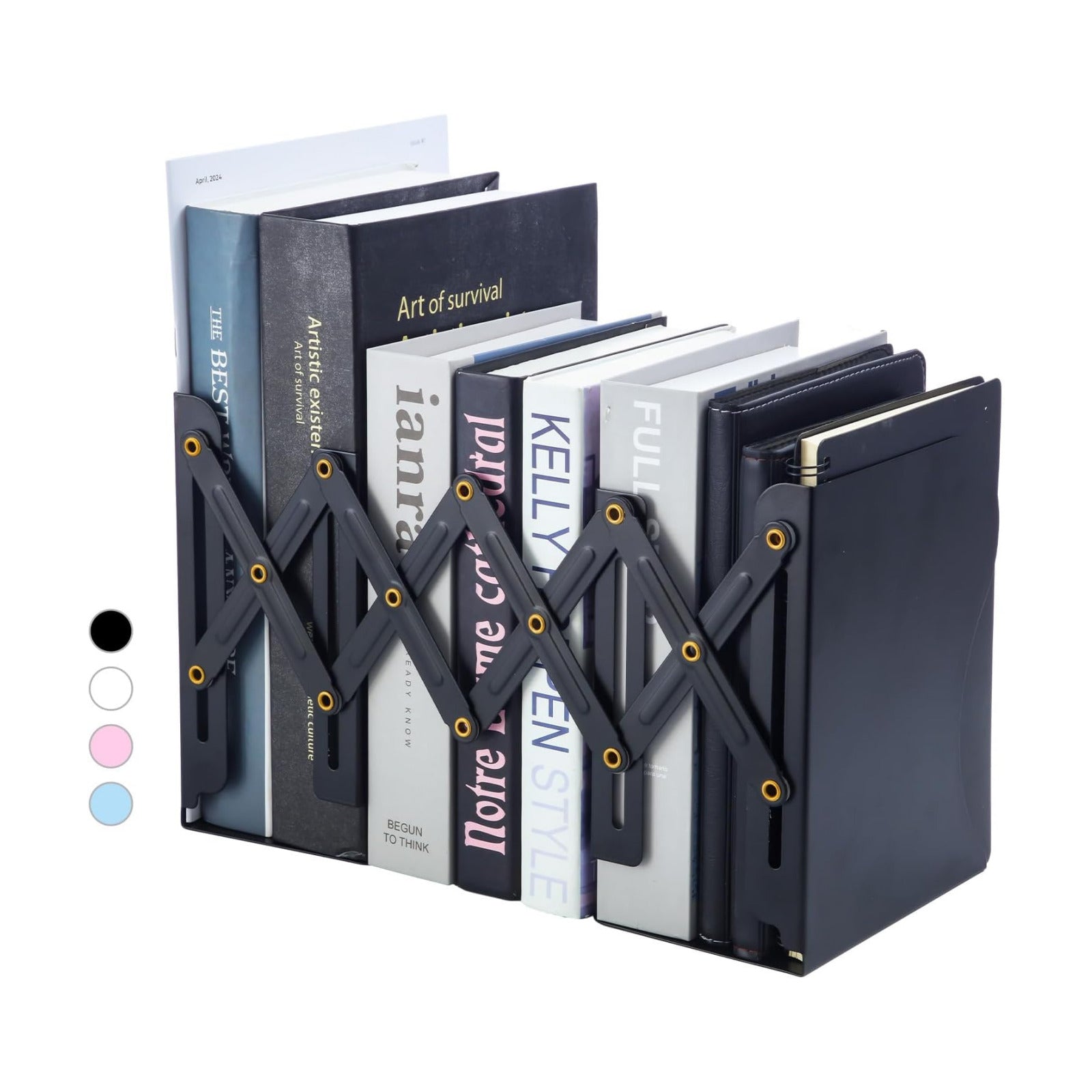 Metal Bookend for Heavy Books / Black