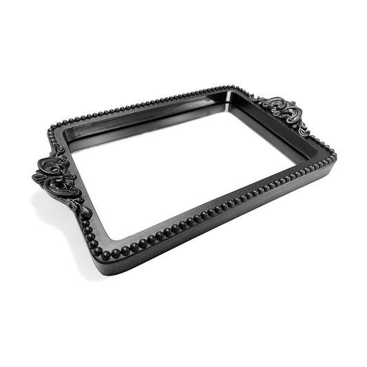 Vintage Tray / Card Holder for Guests During Occasions and Events or Decorative Home / Black