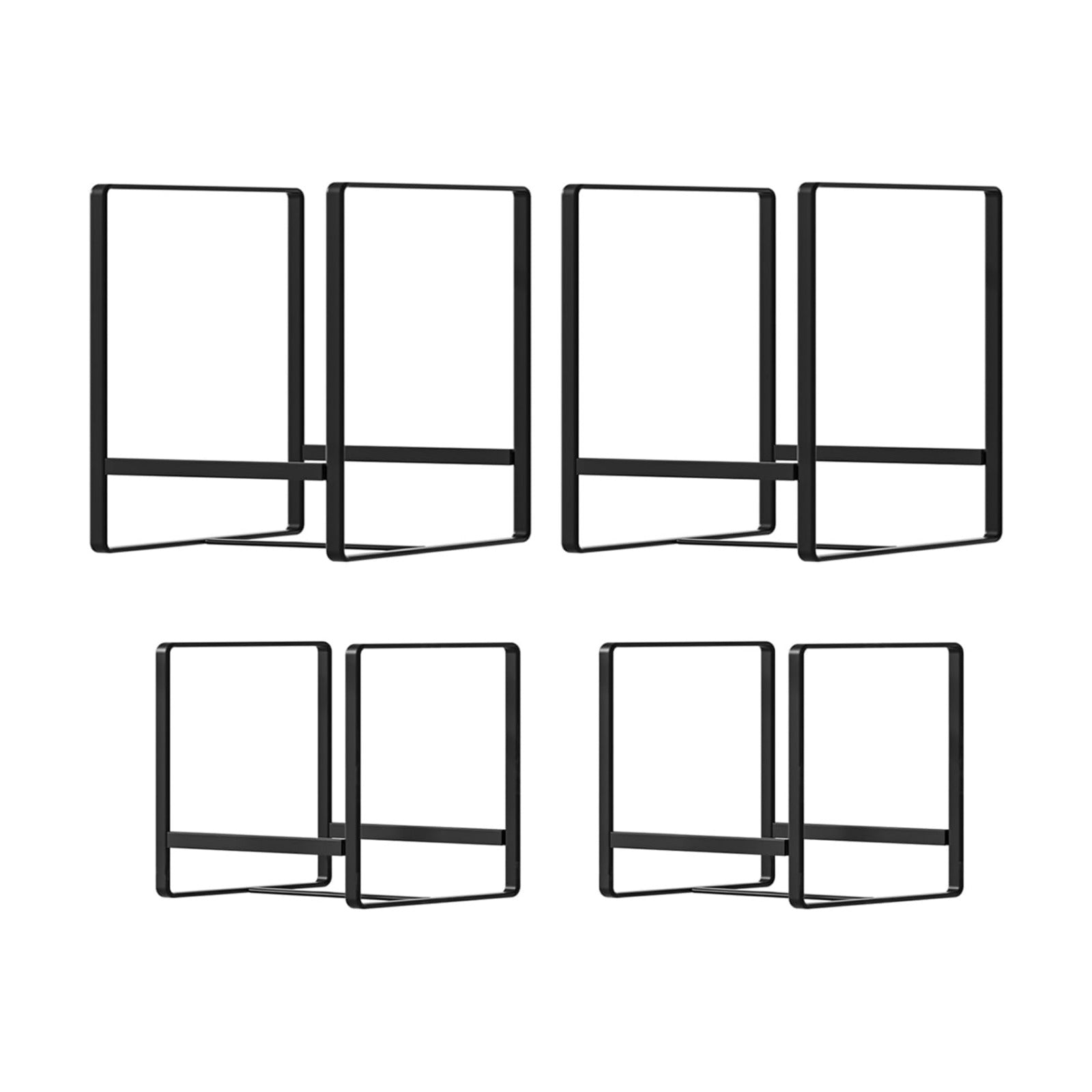 2 Large 2 Small Plate Organizers Holders Upright Cabinet Dish Drying Racks Metal Plate Dish Organizers Racks Stands for
