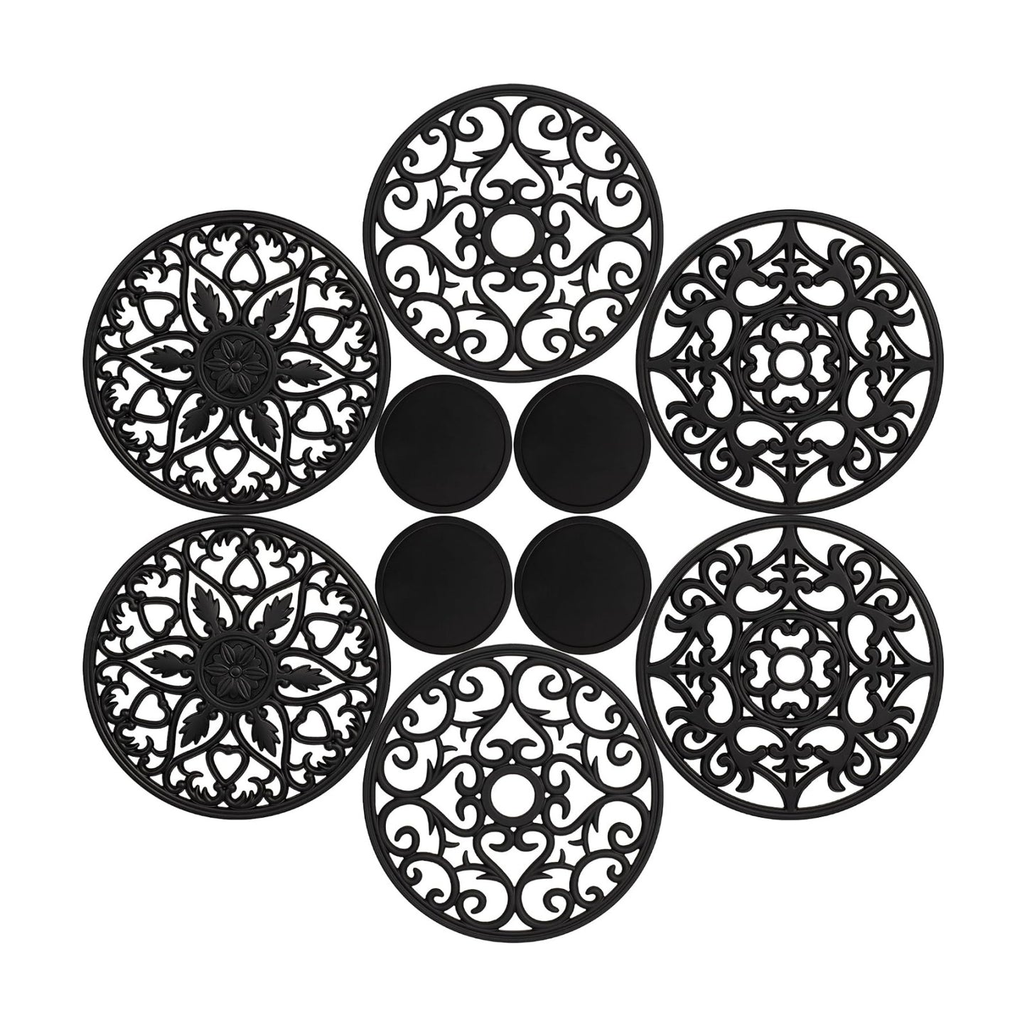 Pans and Dishes + 4 Coasters
