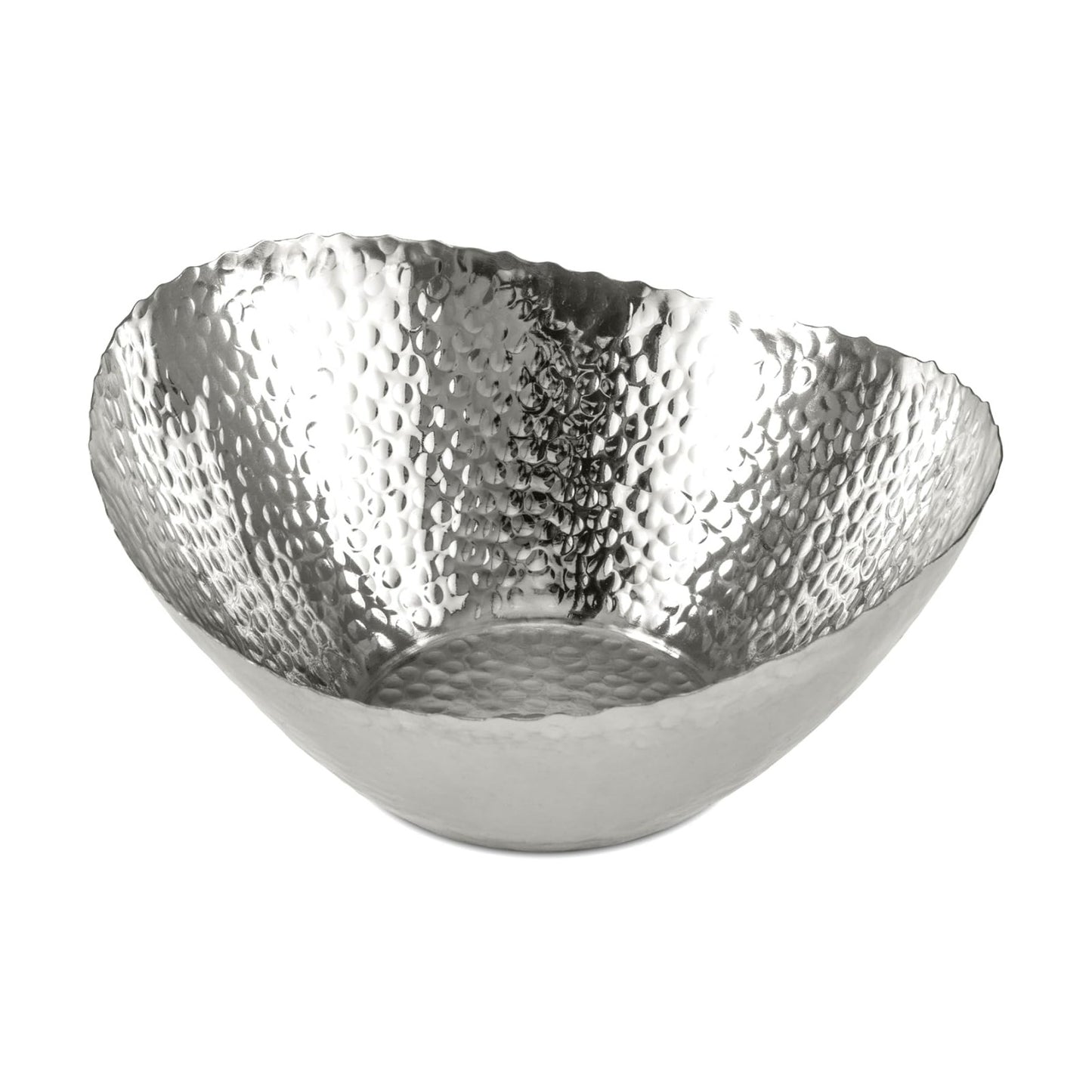 7.5- Polished Hand Hammered Key Bowls for Entryway / 7.5 x 6.75 x 3.5 / Stainless Steel
