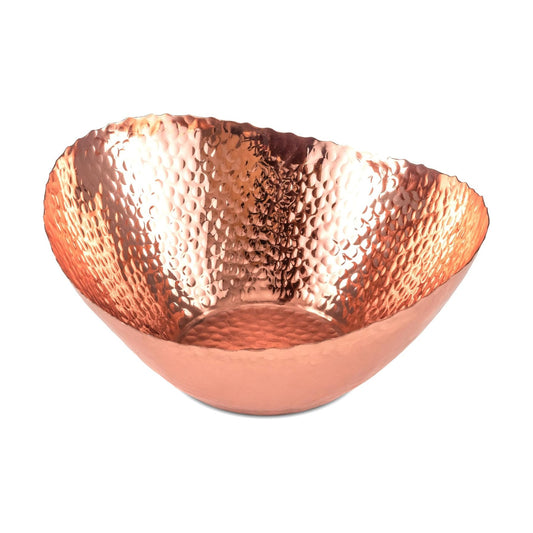 7.5- Copper Plated Hand Hammered Key Bowls for Entryway Table