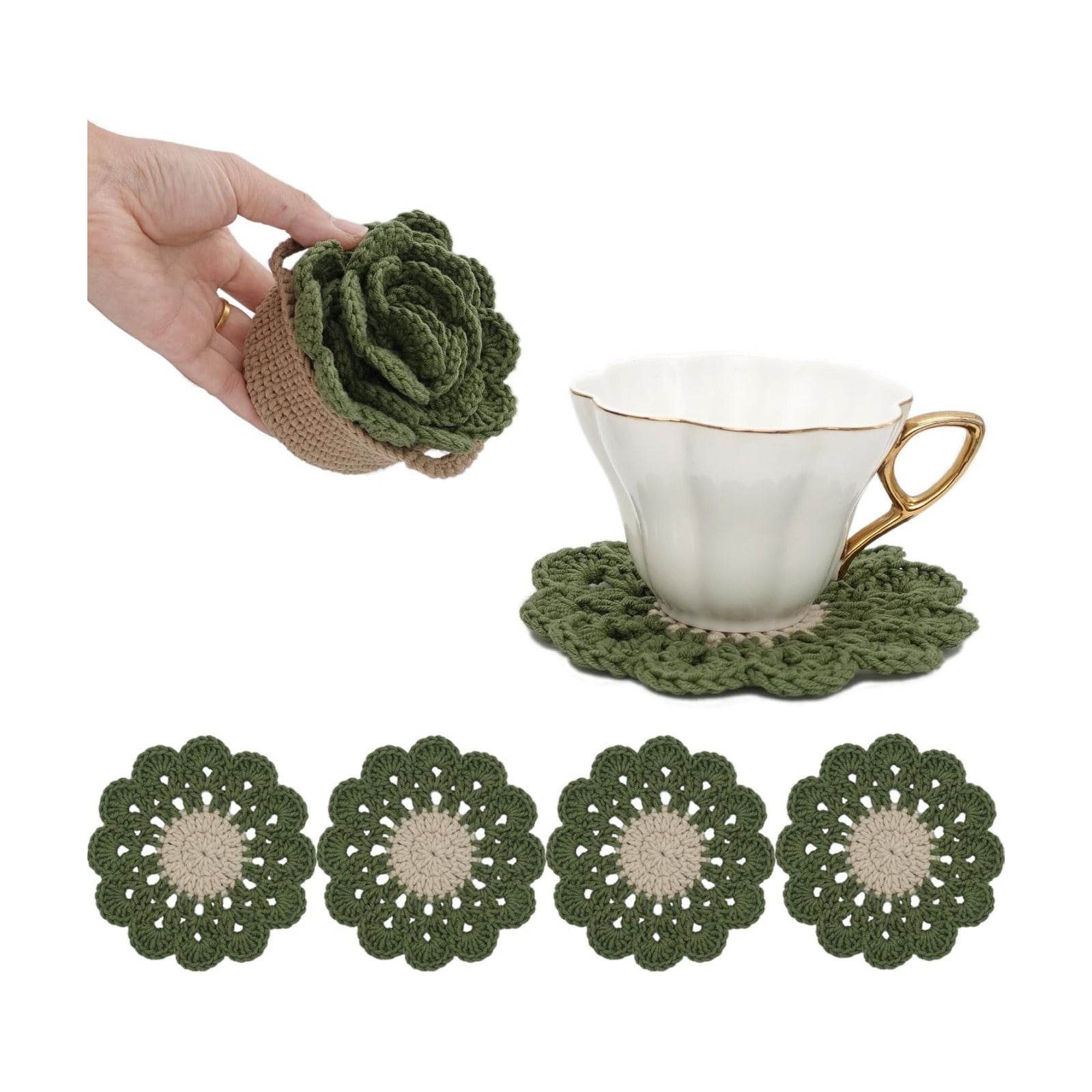 Holder Bar Coasters for Drinks Coffee Table / Leaf Pot