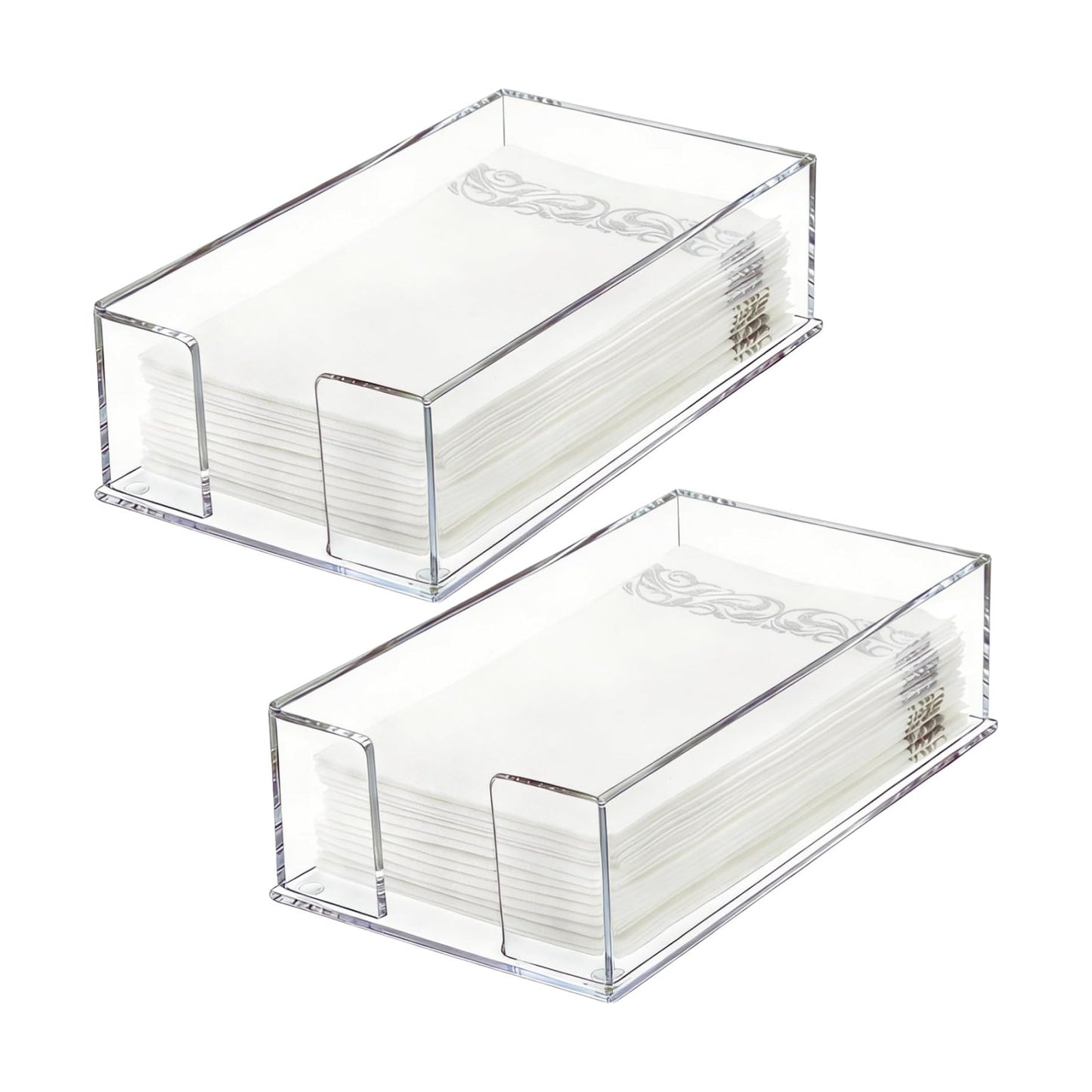 Acrylic Napkin Holder / Clear / Set of 2