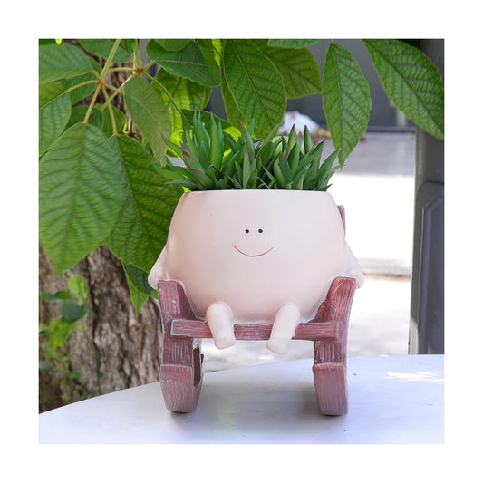 Plant Pots Smiley Face Planter Funny Flower Pot / Small