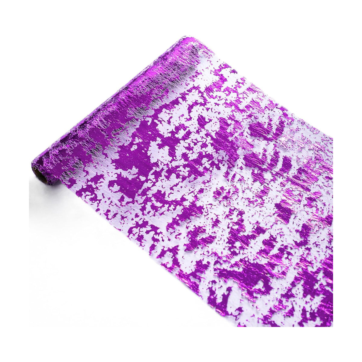Snowkingdom 2 Pcs Purple Table Runner, Sequin Glitter Metallic Foil Thin Mesh Roll 108" Table Decorations Centerpieces for Party Wedding Bridal Shower Birthday Christmas Halloween