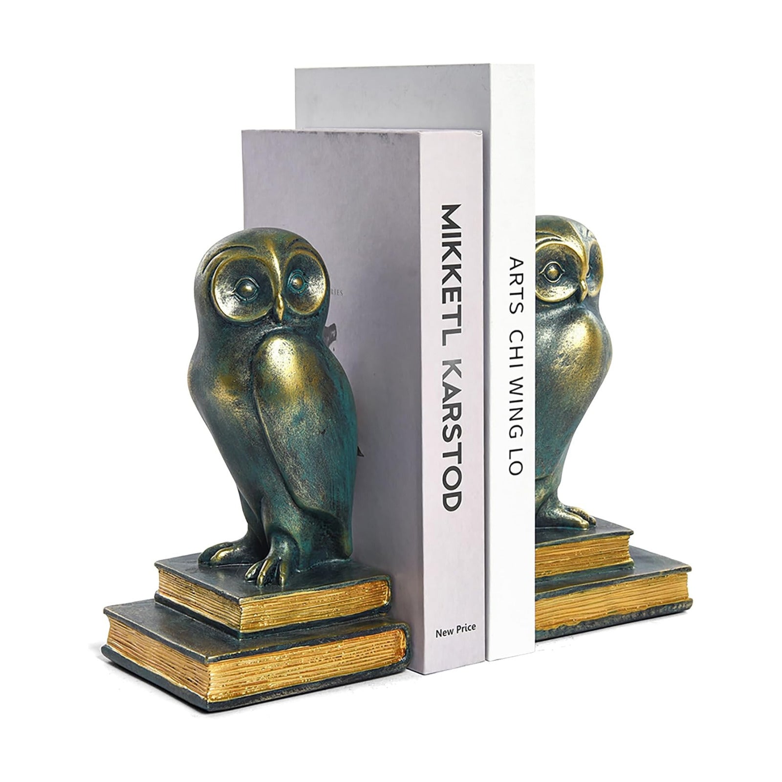 Book Ends / Owl Decorative Bookends Bronze Bird Book Stopper Unique Kids Book Holders / Owl-bronze