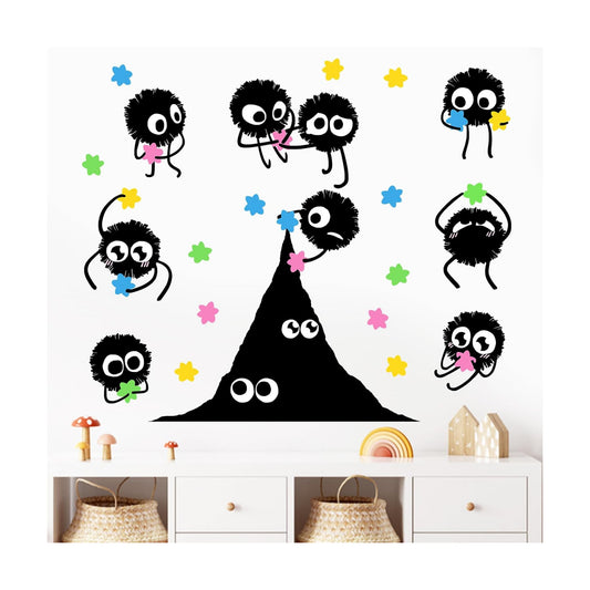 Soot Sprites Wall Decals Stickers / Black Briquet