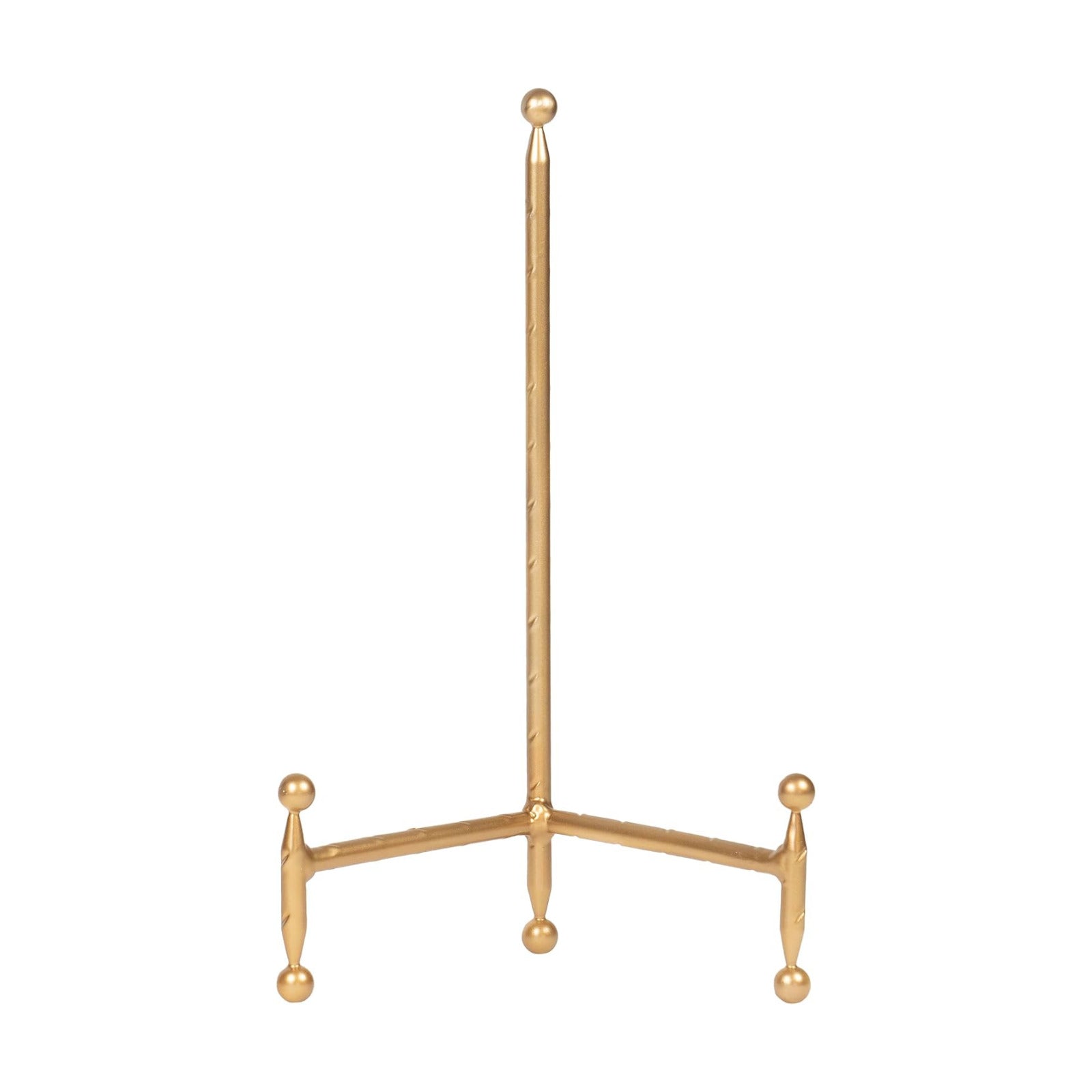 Decorative Tripod Plate Stand and Art Holder Easel in Finish / Height - 11.5 / Gold