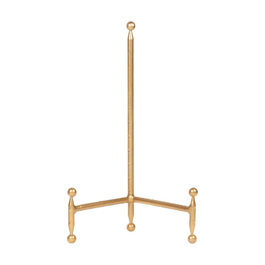 Decorative Tripod Plate Stand and Art Holder Easel in Finish / Height - 11.5 / Gold